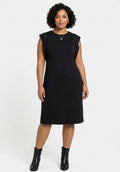 Vestido Midi de Punto Lunender - Preto
