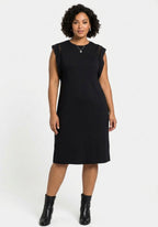 Vestido Midi de Punto Lunender - Preto