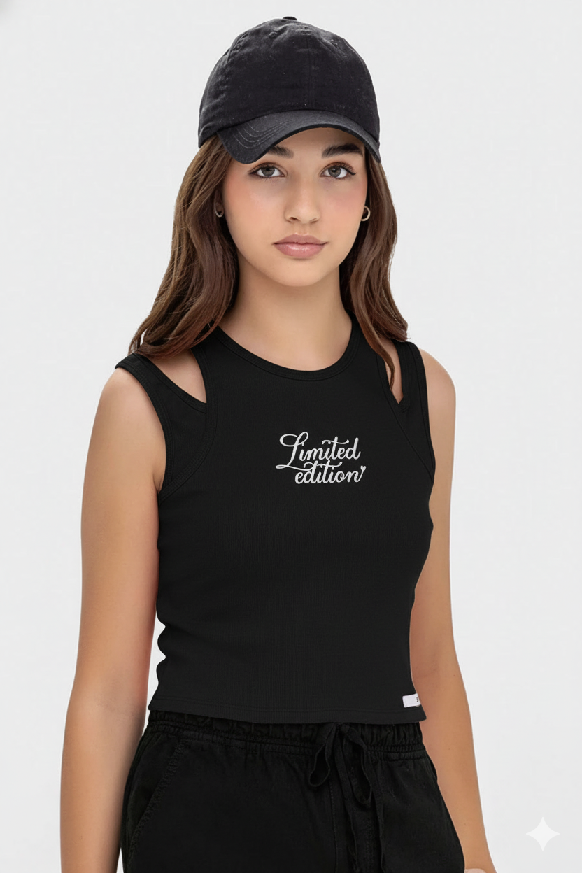 Musculosa Doble Tira  Preto