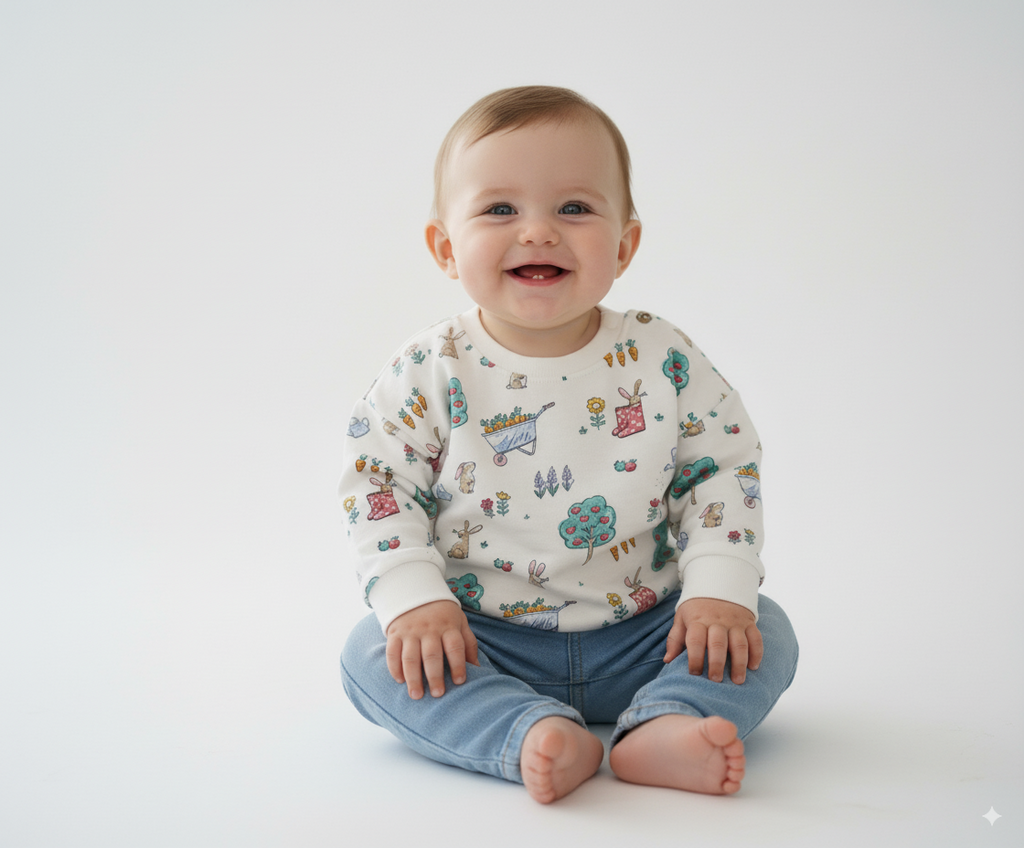 Buzo Sin Felpa Estampado Bebe
