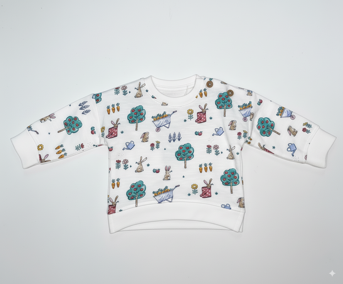 Buzo Sin Felpa Estampado Bebe