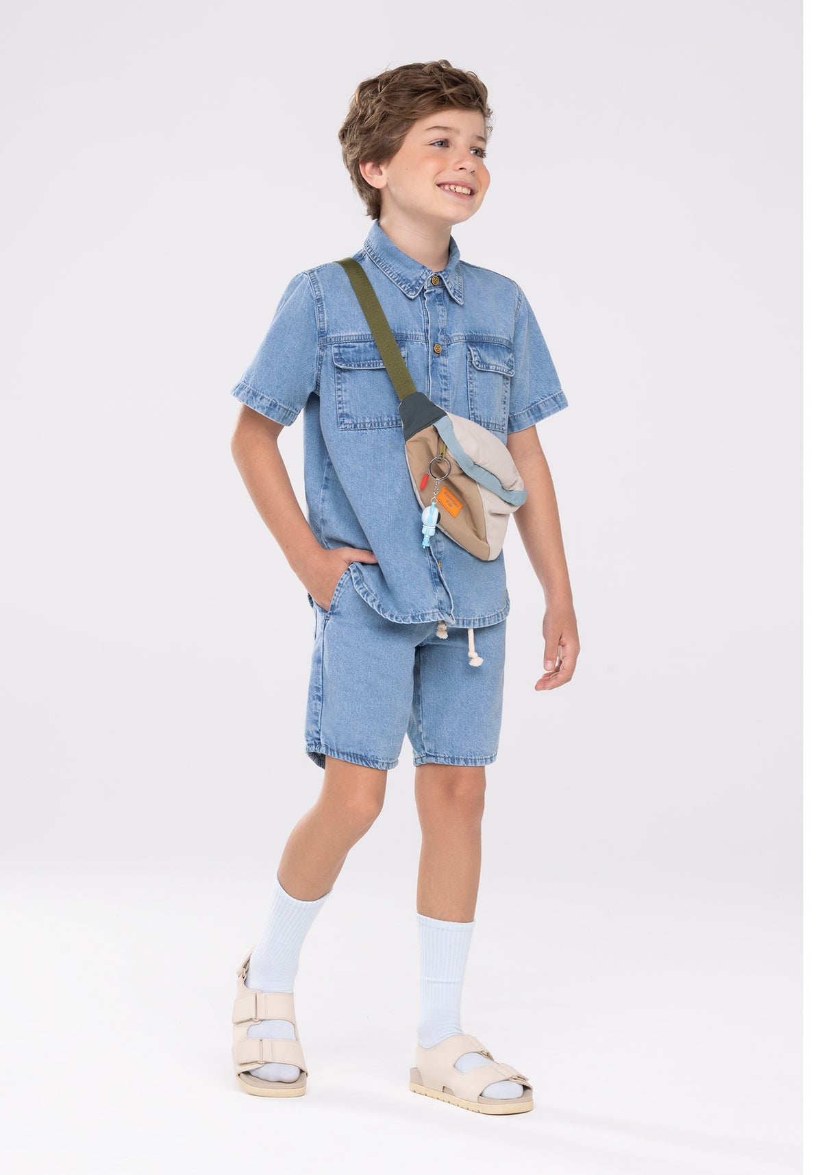 Camisa Jean Alakazoo - Claro