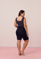 Bermuda Plus Size - Azul Oscuro