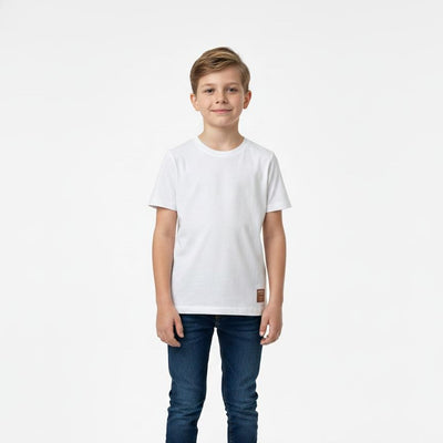 Remera Infantil Masculino Surf Blanca