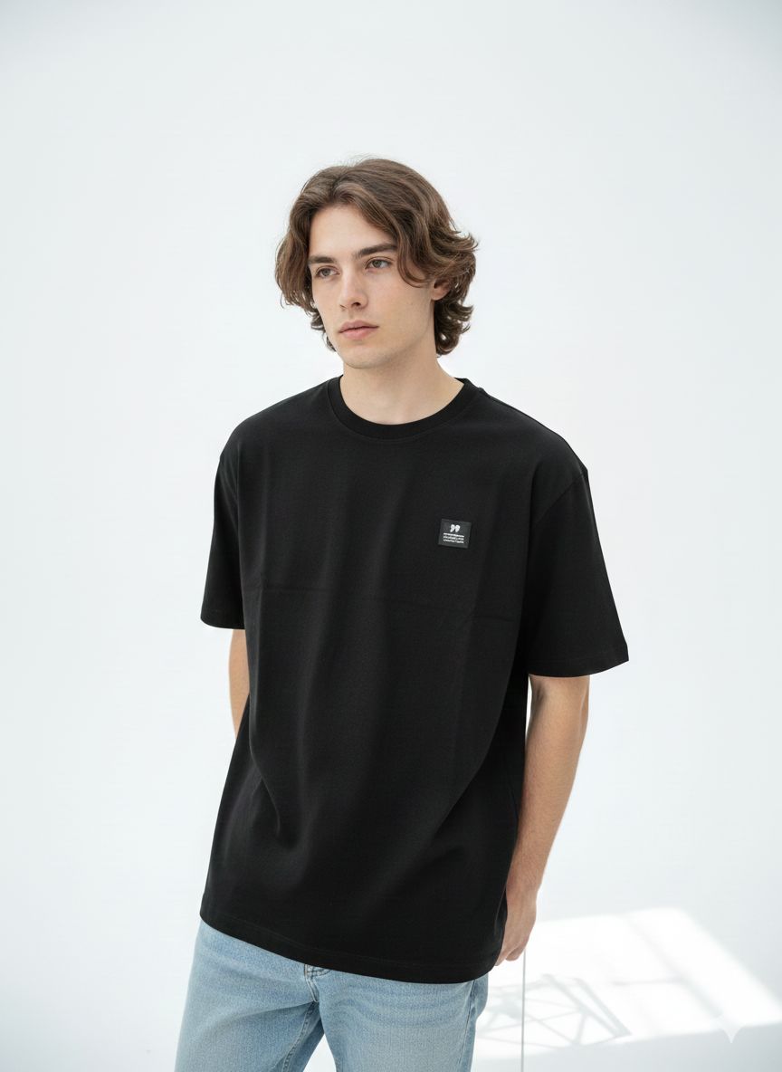 REMERA OVERCORE BLACK