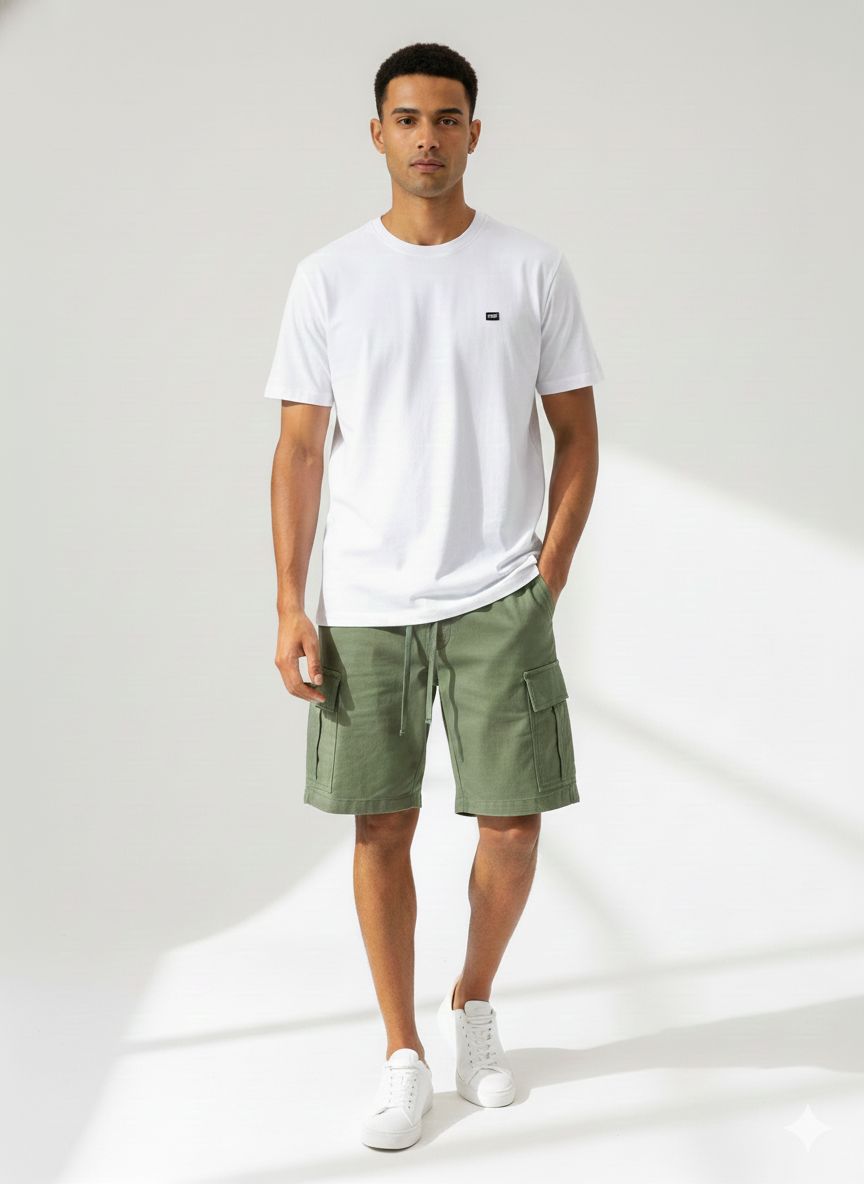 BERMUDA GABARDINA VERDE