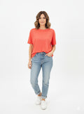 REMERA OVERSIZE LINO NARANJA