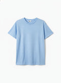 REMERA OVERSIZE LINO CELESTE