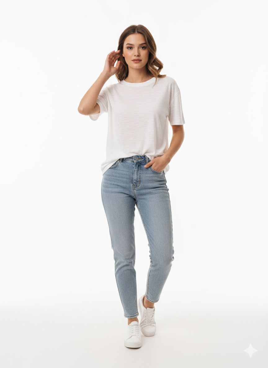 REMERA OVERSIZE LINO BLANCA