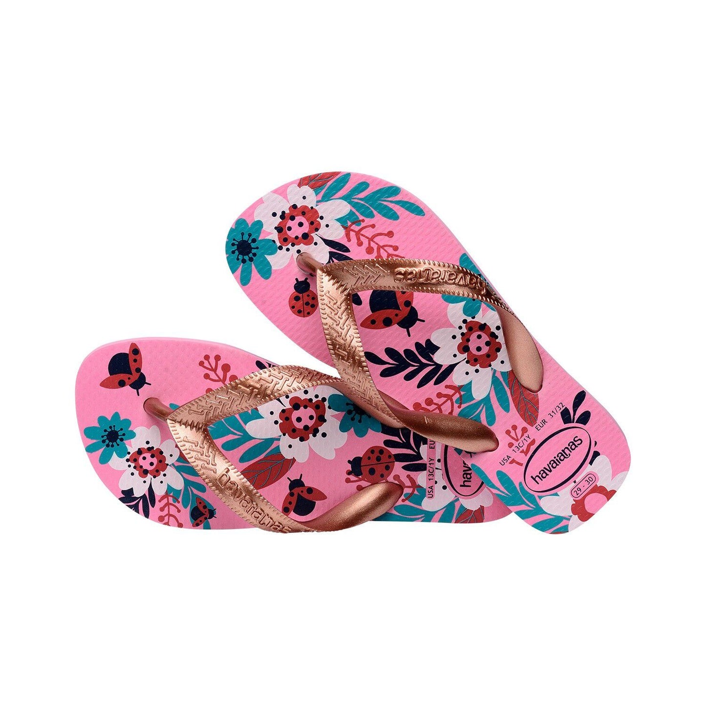 CHANCLETAS OJOTAS HAVAIANAS KIDS FLORES