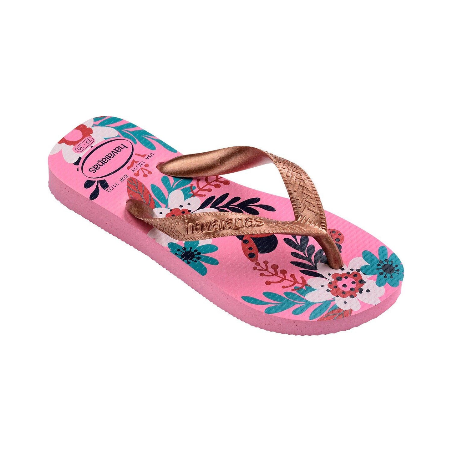 CHANCLETAS OJOTAS HAVAIANAS KIDS FLORES