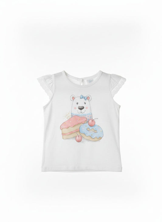 REMERA OSO BLANCO PULLA BULLA
