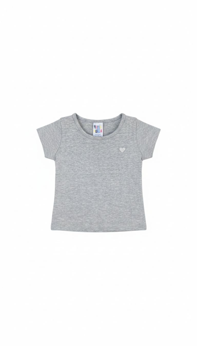 REMERA BASIC GRIS PULLA BULLA