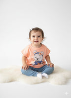 REMERA BEAR SALMON PULLA BULLA