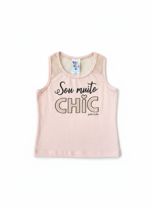 MUSCULOSA CHIC ROSA PULLA BULLA