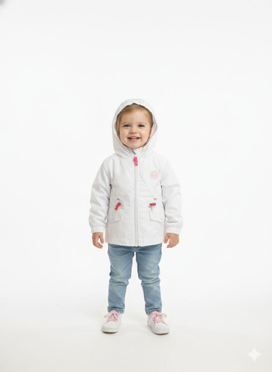 CAMPERA RAINBOW BLANCA