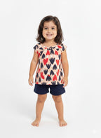 Conjunto Festa - Salmon/Azul
