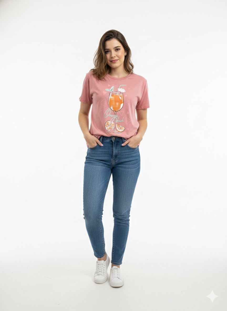 REMERA DRINKS MUJER