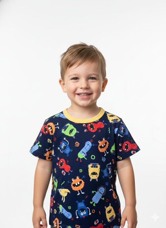 REMERA MONSTER AZUL ALAKAZOO