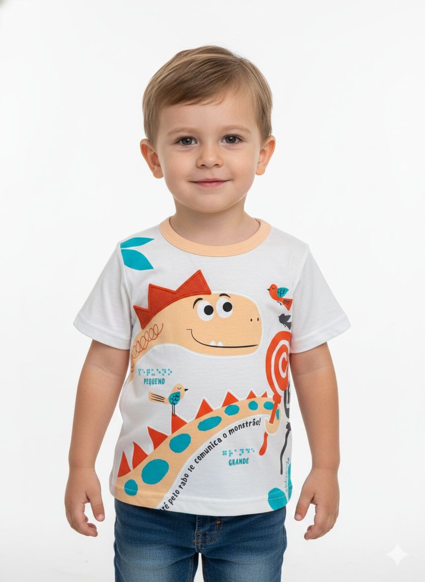 REMERA DINO BRILLA EN OSCURIDAD ALAKAZOO