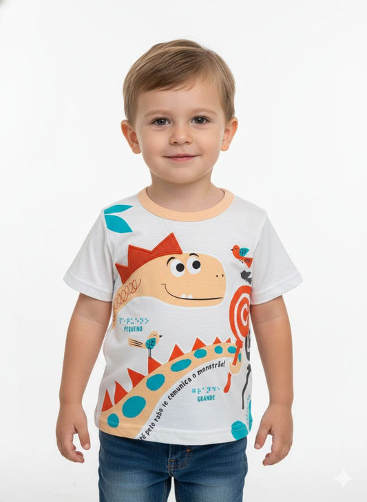 REMERA DINO BRILLA EN OSCURIDAD ALAKAZOO