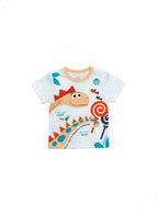 Remera Dino Brilla en la Oscuridad - Blanco