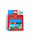 Lapices color faber cortos x12