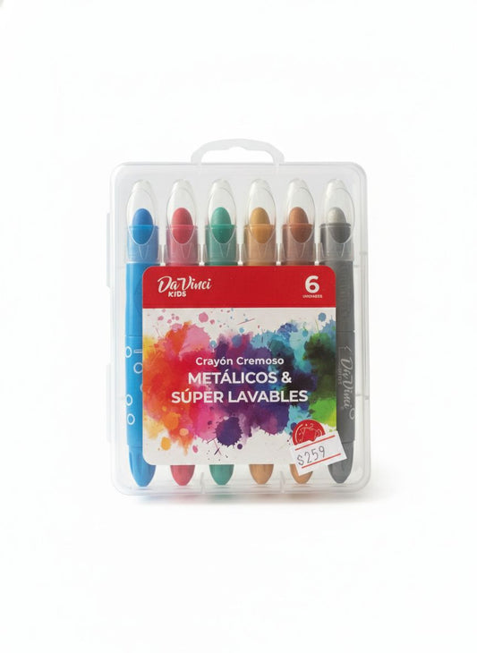 Crayon Cremoso Da Vinci Kids Metalicos Color