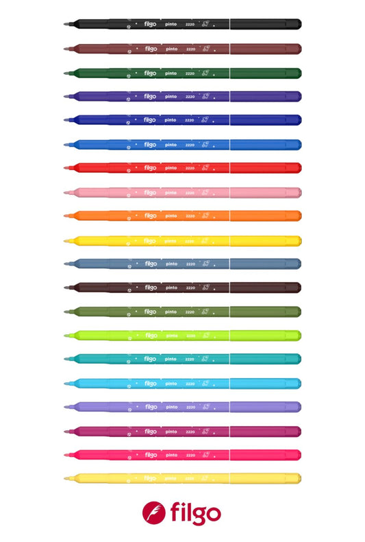 Marcador Escolar Filgo Pinto 2220 Fantasia Tubo X20 Colores Racer