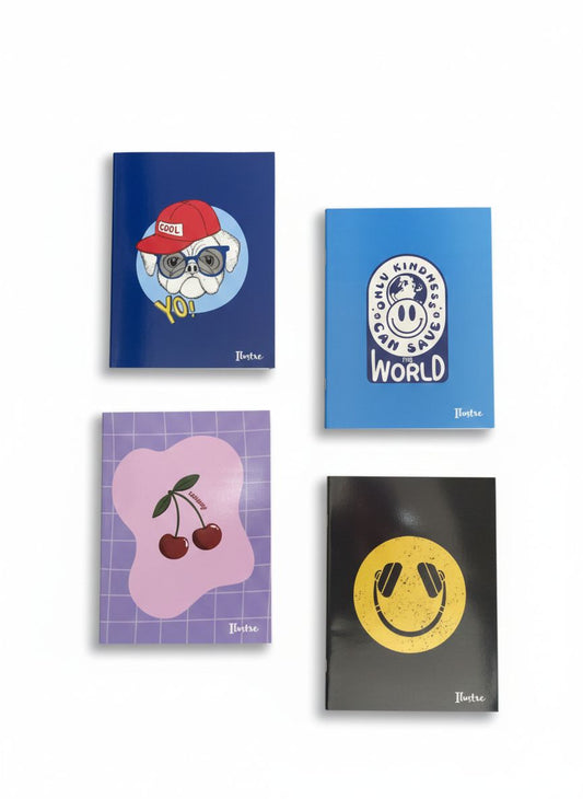 Cuaderno 48h ilustra liso tapa flexible Pack x20