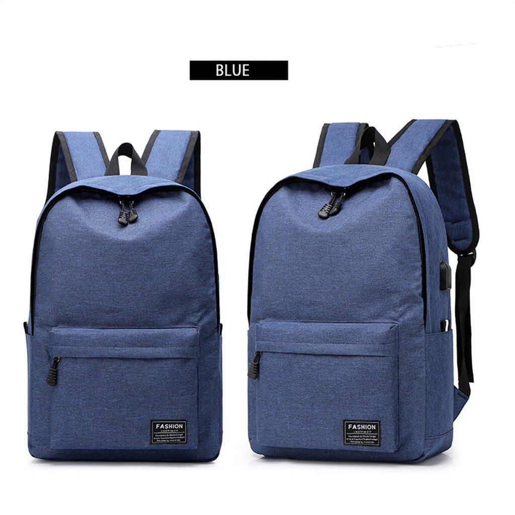 Mochila Lona Azul
