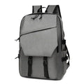 Mochila de computadora portátil de gran capacidad gris