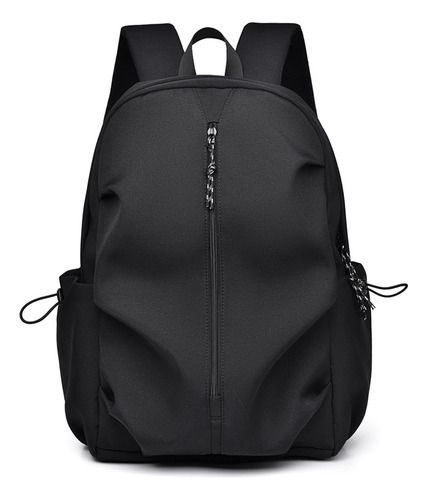 MOCHILA CON CIERRE NEGRA
