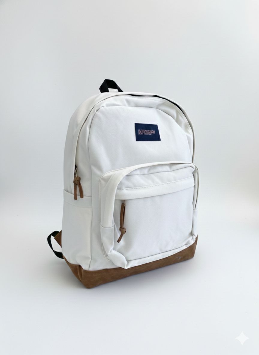 Mochila 3 bolsillos Blanca