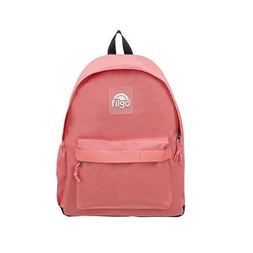 Mochila lisa coral pastel