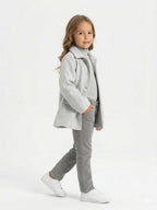 Saco Femenino Infantil Gris  COLORITTA