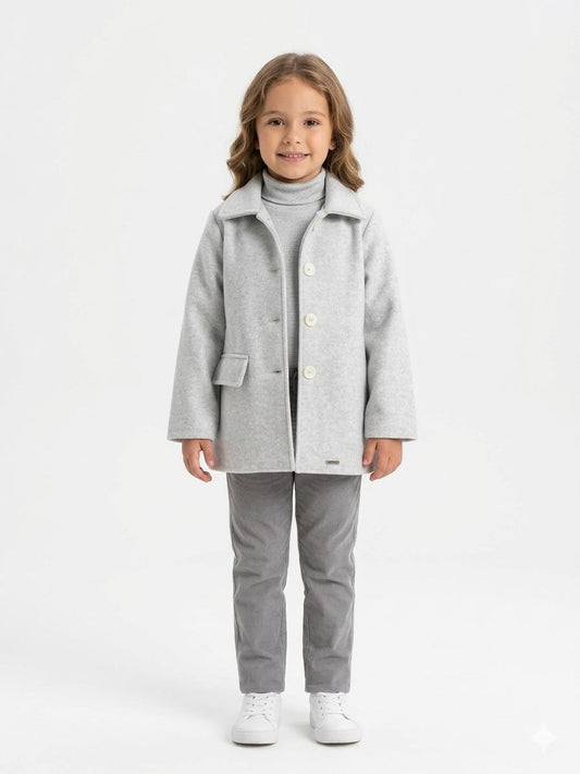 Saco Femenino Infantil Gris