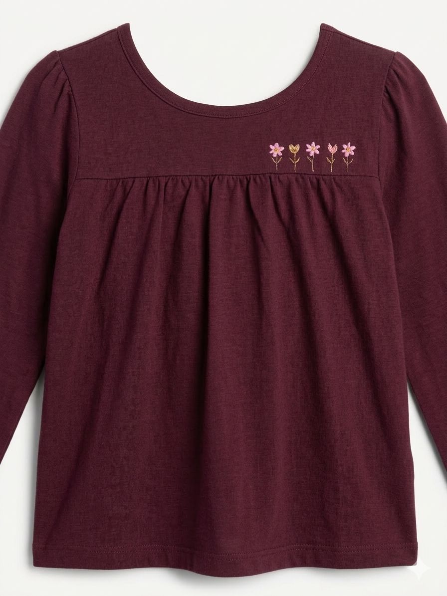 Remera Bordada Niña Elian