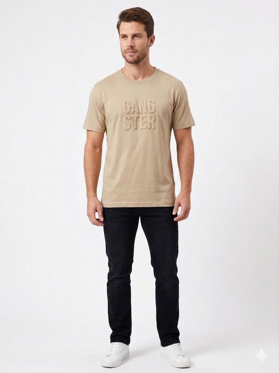 Remera Gangster Beige