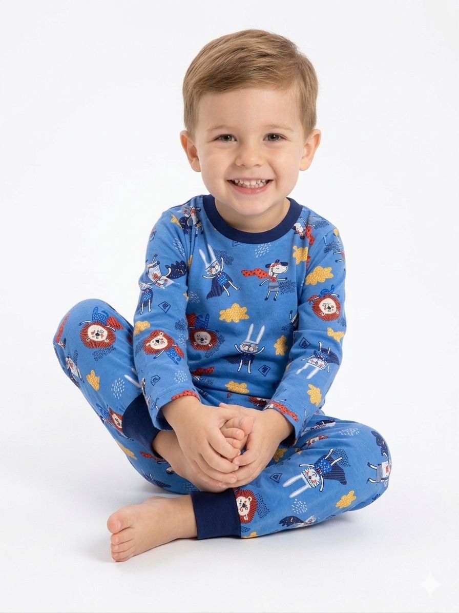 Pijama Animales - Azul