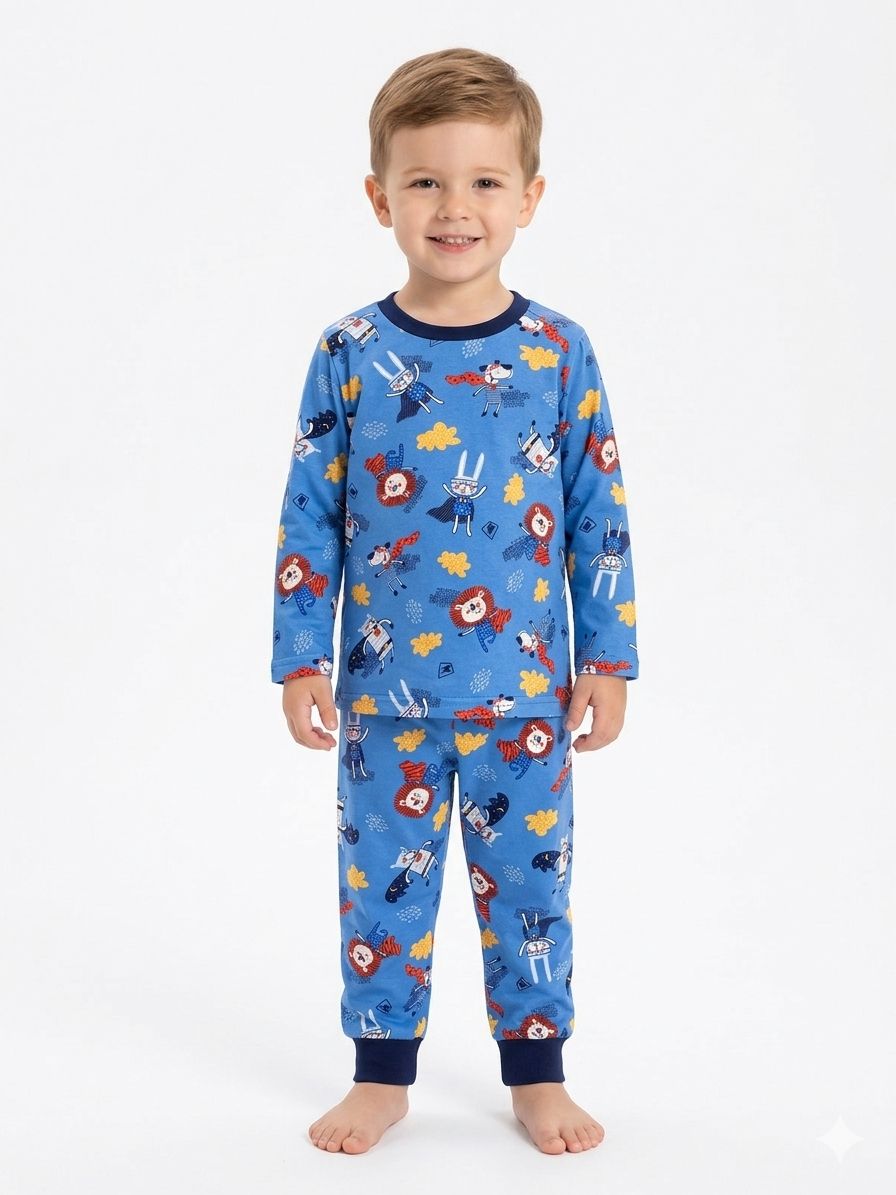Pijama Animales - Azul