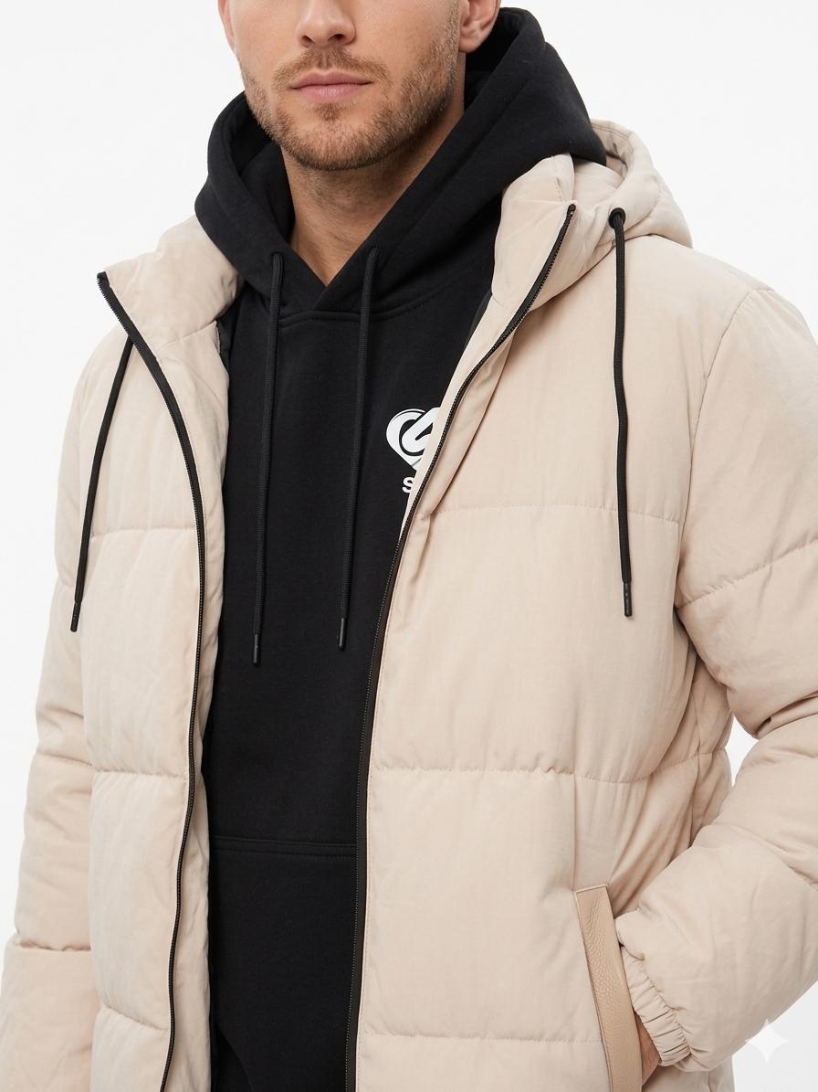 Campera Abrigo Beige