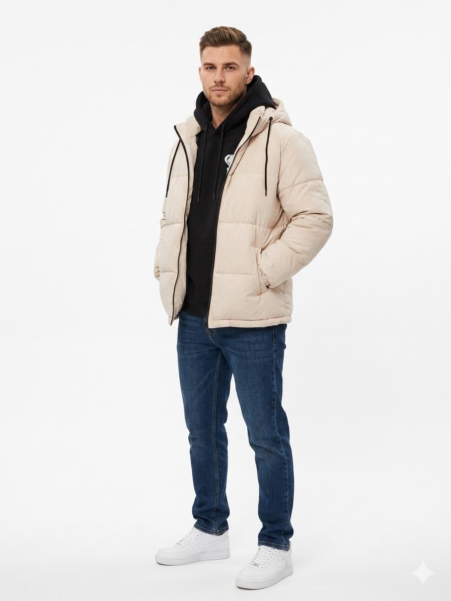 Campera Abrigo Beige