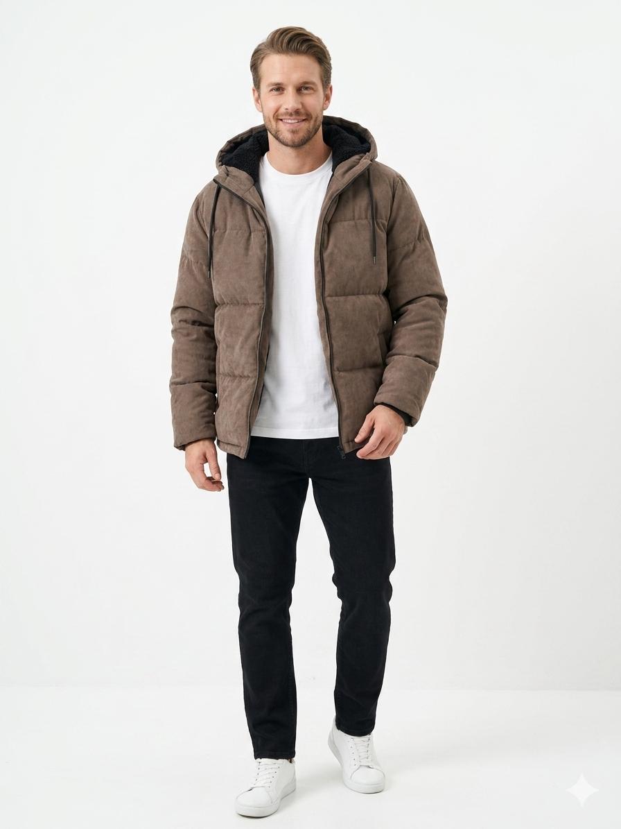 Campera Abrigo Marron