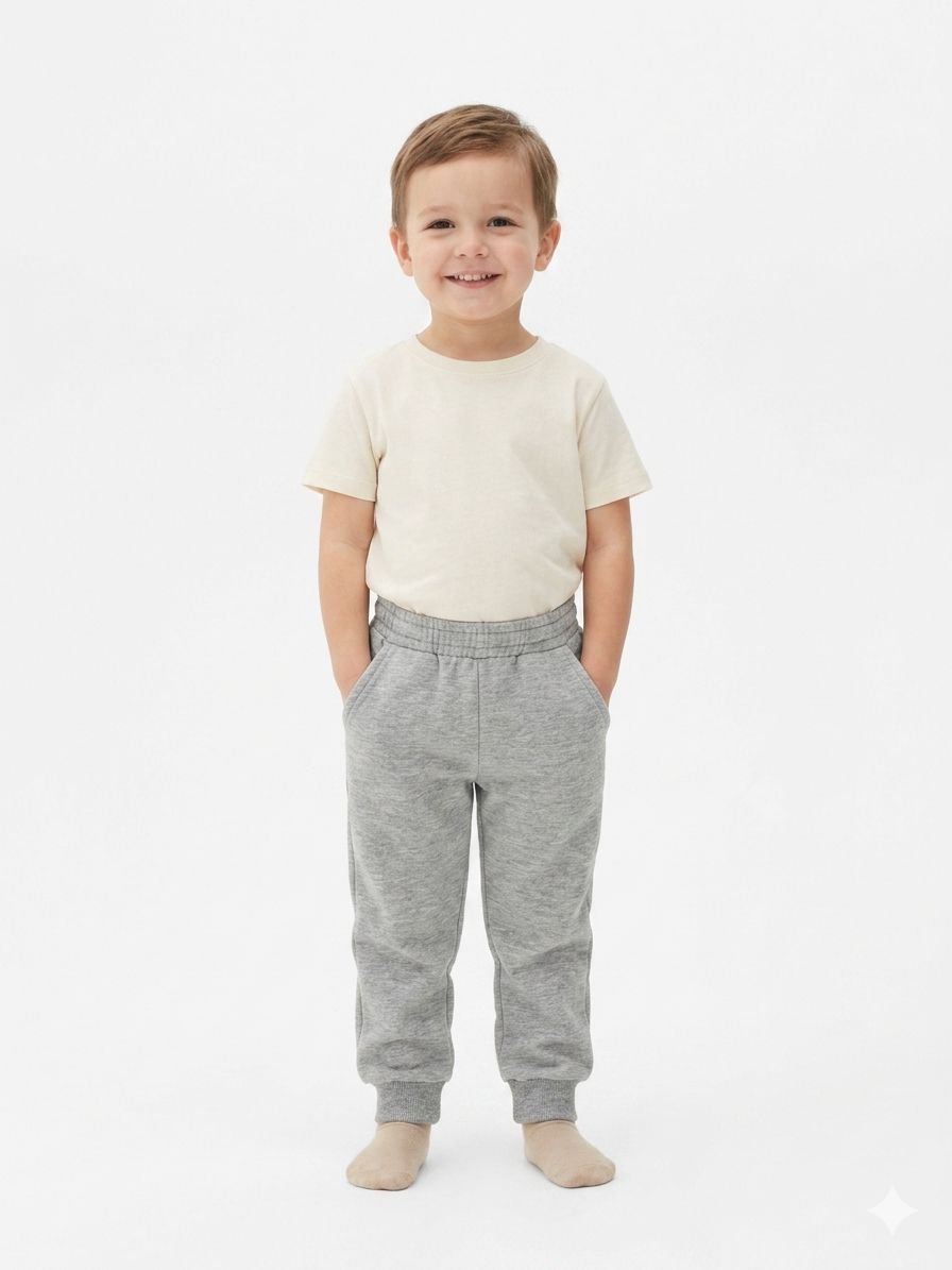 Pantalón Deportivo con Felpa Gris