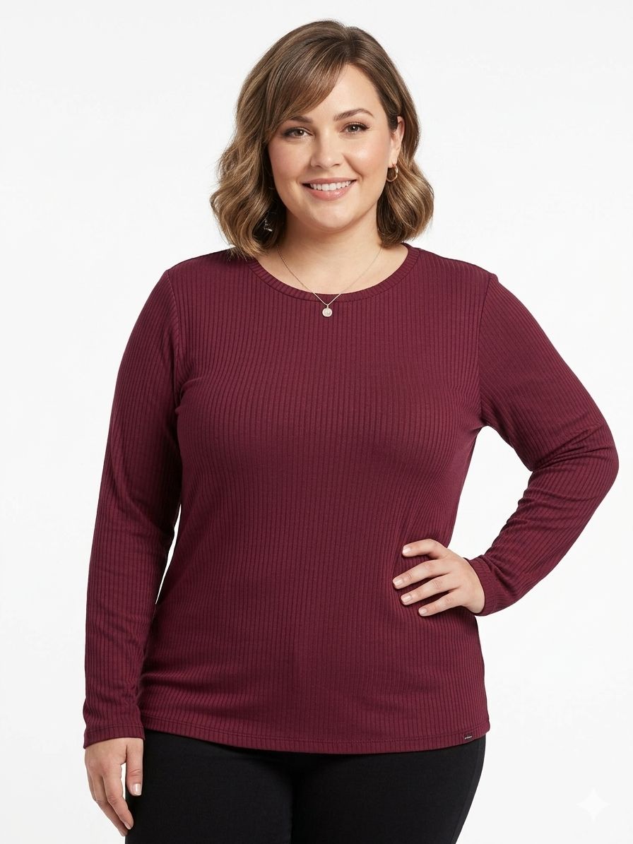 Camiseta Marialicia Bordo