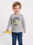 Remera Galáctica Gris