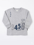 Remera Estampada Gris