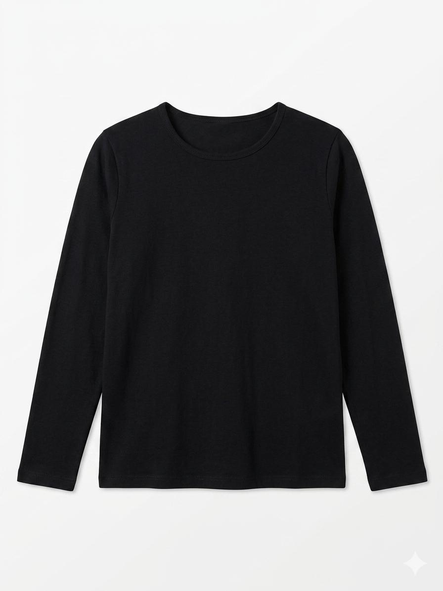 Camiseta básica negra unisex