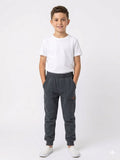 Pantalon Deportivo - Gris Oscuro Mezcla